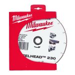 Диск алмазний Speedcross STEELHEAD 230 MILWAUKEE, діаметр 230мм, (метал, нержавійка) (4932492016)