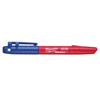 Маркер для будмайданчика INKZALL MILWAUKEE, тонкий синій (48223180) (4932492126)