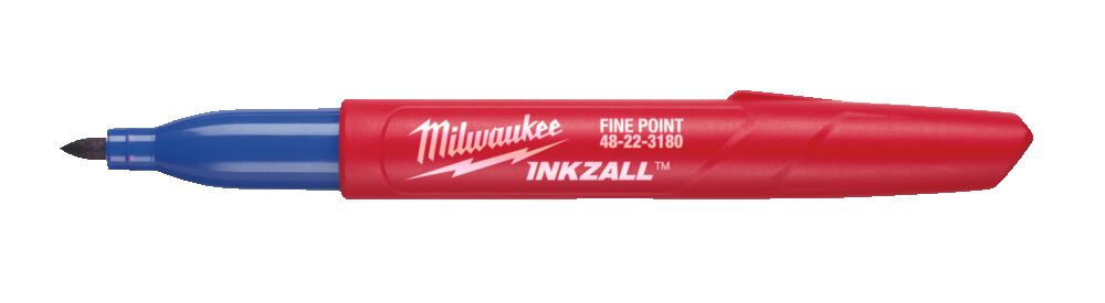 Маркер для будмайданчика INKZALL MILWAUKEE, тонкий синій (48223180) (4932492126)