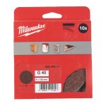 Папір шліфувальний MILWAUKEE діаметр 125/8 HL, зерно 40, (10шт) (4932492172)
