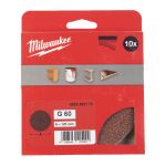 Папір шліфувальний MILWAUKEE діаметр 125/8 HL, зерно 60, (10шт) (4932492173)