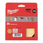 Шліфувальний папір HP MILWAUKEE діаметр 150мм/6 HL, зерно 80, (10шт) (4932492215)
