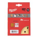 Папір шліфувальний HP MILWAUKEE, 115х107мм HL, зерно 180, (10шт) (4932492246)