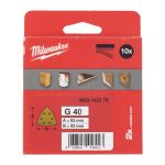 Папір шліфувальний HP MILWAUKEE, 93х93х93мм HL, зерно 40, (10шт) (4932492275)