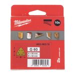Папір шліфувальний HP MILWAUKEE, 93х93х93мм HL, зерно 60, (10шт) (4932492276)