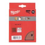 Папір шліфувальний MILWAUKEE, 115x107мм HL, зерно 240, (10шт) (4932492762)