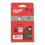Папір шліфувальний дельтавидний MILWAUKEE, 100х147мм HL, зерно 80 (10шт) (4932492769)