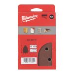 Папір шліфувальний дельтавидний MILWAUKEE, 100х147мм HL, зерно 120 (10шт) (4932492770)