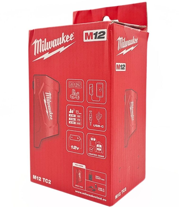 Енергокомплект MILWAUKEE M12 TC2-0 TRAVEL CHARGER (4932492908)