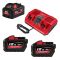 Енергокомплект Li-Ion MILWAUKEE, M18 HNRGO1-823 (зарядний пристрій M18 DFC, 1 акумулятор М18 НВ8 8Аг, 2 акумулятори М18 НВ12 12А (4932492933)