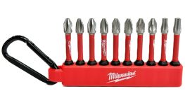 Набір біт ShW MILWAUKEE 50мм в тримачі з карабіном, (4xPH2/4xPZ2/1xTX20/1xTX25) (10шт) (4932492939)