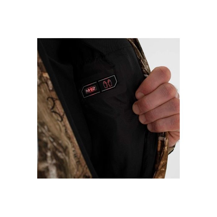 Куртка з підігрівом MILWAUKEE, M12 HJCAMO6-201(XXL), камуфляжна (розмір XXL) (+зар.пр., 1 акум.Х 2Аг) (4932492950)