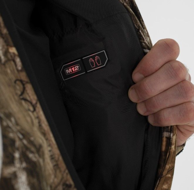 Куртка з підігрівом MILWAUKEE, M12 HJCAMO6-201(XXL), камуфляжна (розмір XXL) (+зар.пр., 1 акум.Х 2Аг) (4932492950)