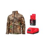 Куртка з підігрівом MILWAUKEE, M12 HJCAMO6-201 (XXXL), камуфляжна (розмір XXXL) (+зар.пр., 1 акум.Х 2Аг) (4932492951)