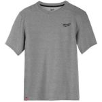 Футболка MILWAUKEE HTSSGR-L. легка з коротким рукавом, сіра, (розмір L) (4932492970)