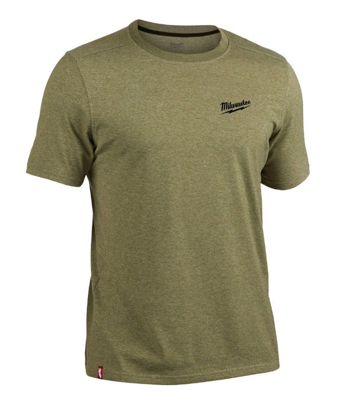 Футболка MILWAUKEE HTSSGN-L, легка з коротким рукавом, зелена, (розмір L) (4932492980)