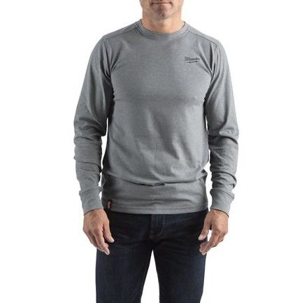 Футболка MILWAUKEE, HTLS легка з довгим рукавом, сіра, розмір M (4932492989)