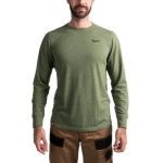 Футболка MILWAUKEE, HTLS легка з довгим рукавом, зелена, розмір S (4932492998)