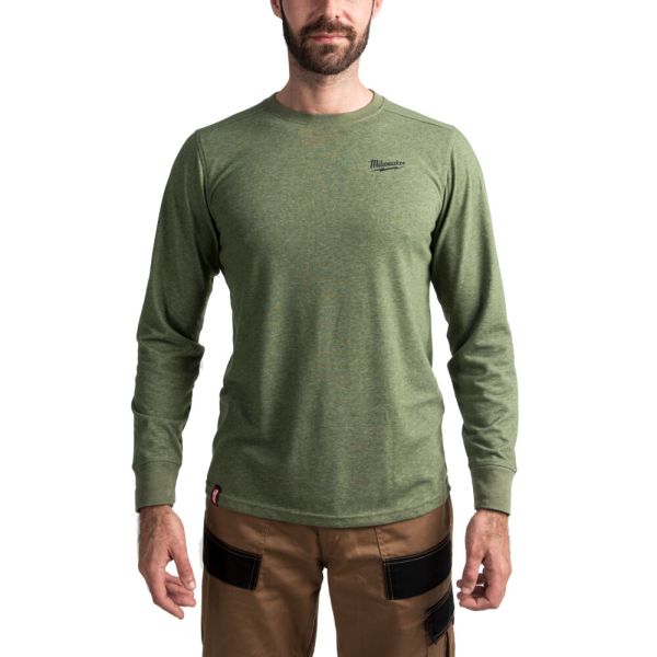 Футболка MILWAUKEE, HTLS легка з довгим рукавом, зелена, розмір XL (4932493001)