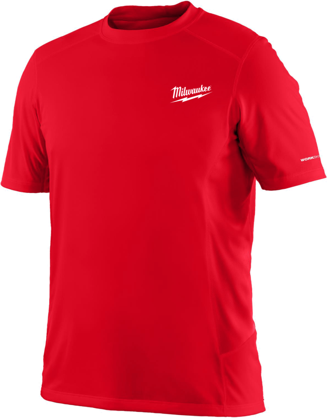 Футболка MILWAUKEE, WWSS дихаюча з коротким рукавом, червона, розмір XXL (4932493072)
