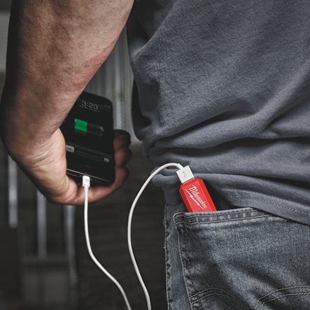 Акумулятор Li-Ion Повербанк 2,1А PPS-301 с зарядним пристроєм USB L4 MILWAUKEE 4932493335 (4932493335)