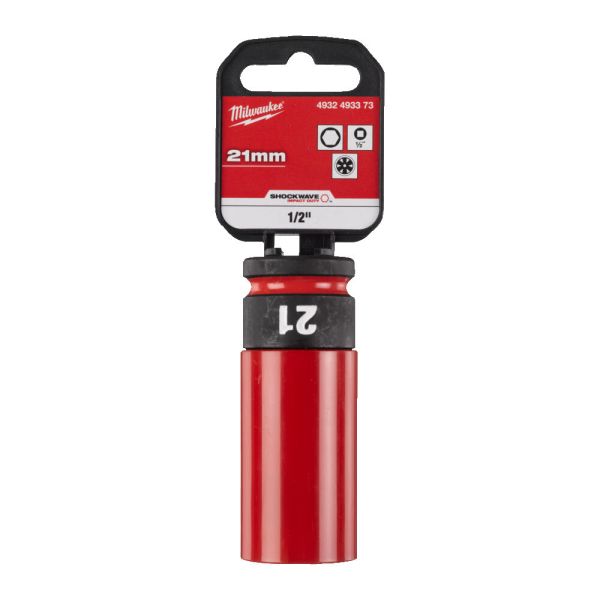 Головка ударна подовжена 1/2" AUTO MILWAUKEE, 21мм (пластик) (4932493373)