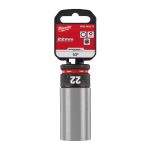 Головка ударна подовжена 1/2" AUTO MILWAUKEE, 22мм (пластик) (4932493374)