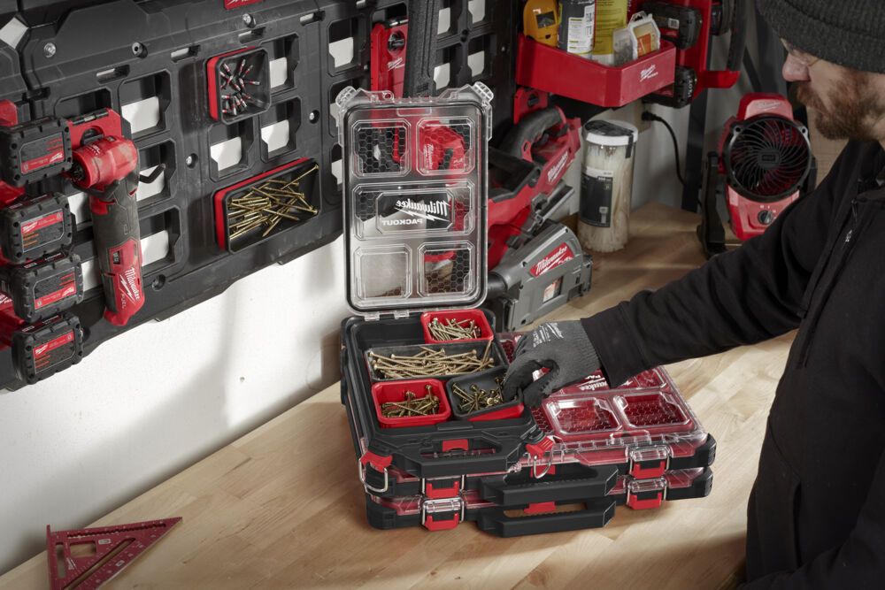 Магнітний лоток-тарілка для зберігання металевих предметів MILWAUKEE Packout - 20 x 10 см (4932493381)