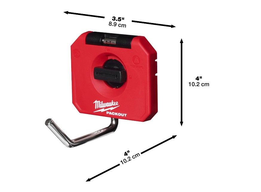 Тримач MILWAUKEE PACKOUT SMALL SINGLE STRAIGHT HOOK (4932493383)