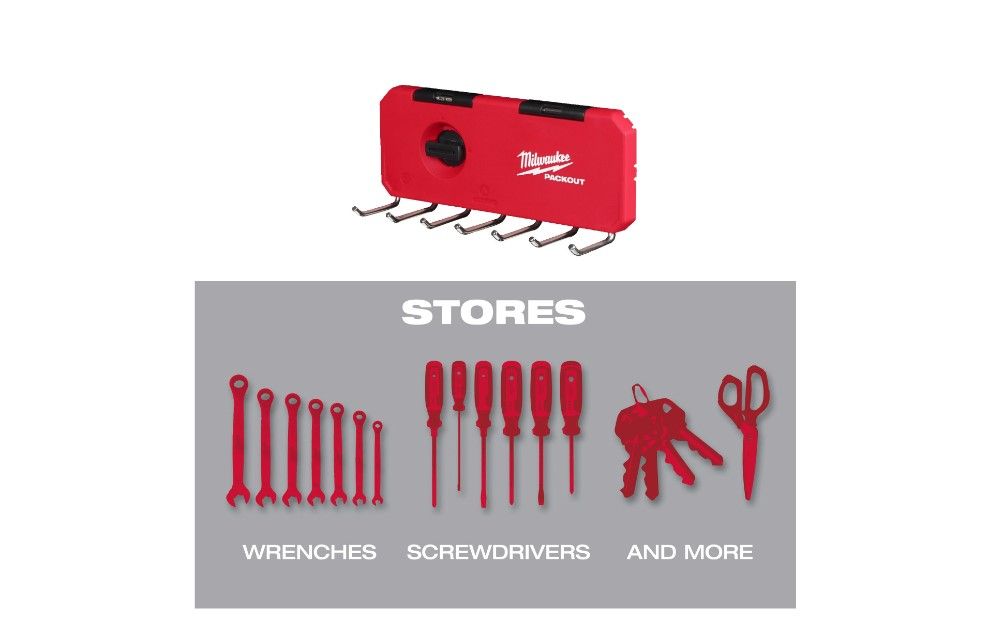 Тримач MILWAUKEE PACKOUT SMALL HOOK ROW (4932493384)