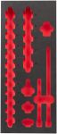 Ложемент для головок ShW 3/8" STD, (17шт) (45х175,8х417мм) для шаф металевих MILWAUKEE (4932493387)