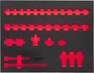 Пінне вкладення з ложементом для головок ShW 1/2" STD, (32шт) (45х536х417мм) для шаф металевих MILWAUKEE (4932493391)