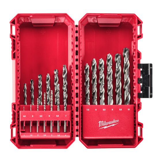 Набір свердел по металу THUNDERWEB HSS-G PACKOUT MILWAUKEE, DIN-338, (діаметр 1/1.5/2/2,5/ 3/3,5/4/4,5/ 5/5,5/6/6,5/ 7/7,5/8/8,5 (4932493869)