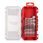 Набір свердел універсальних SHOCKWAVE HEX PACKOUT MILWAUKEE, (діаметри 4/5/5,5/5,5/6/7/8/10мм) (8шт) пластиковий кейс (4932493872)