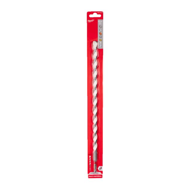 Свердло по мультіматериалам ShW HEX MILWAUKEE, діаметр 14x400х340мм (4932493878)