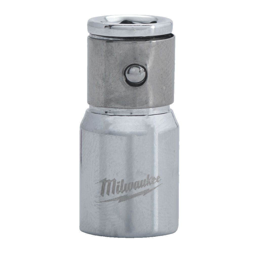Перехідник хромований MILWAUKEE, з квадрата 1/4'' на 1/4'' Hex (4932493961)