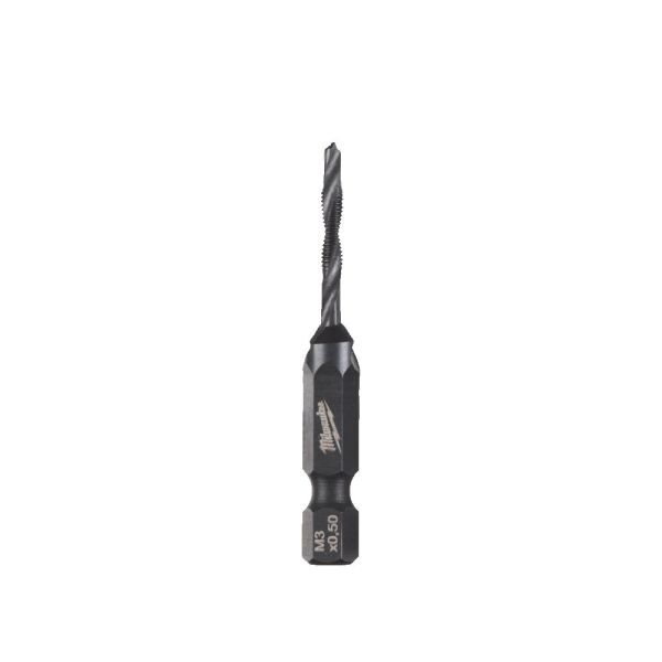 Свердло-метчик 1/4 Hex комбіноване 3-в-1 HSS-G MILWAUKEE, M3x52мм (4932498261)
