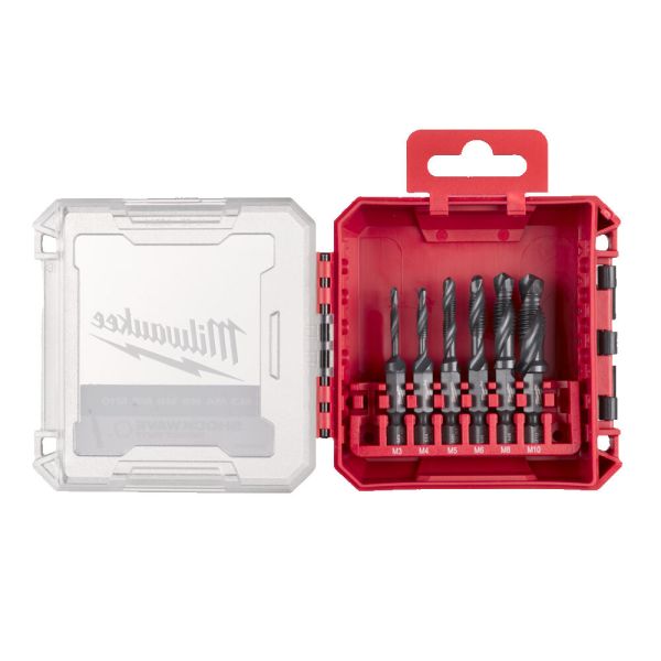 Набір мітчиків-свердел HSS-G MILWAUKEE, (M3/M4/M5/M6/M8/M10) (6шт) пластиковий кейс (4932498267)