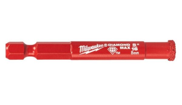 Коронка алмазна Diamond Plus/Max MILWAUKEE, O8,0мм (1/4 Hex) (4932498343)