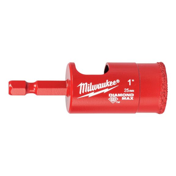 Коронка алмазна Diamond Plus MILWAUKEE, O25,0мм (1/4 Hex) (4932498350)