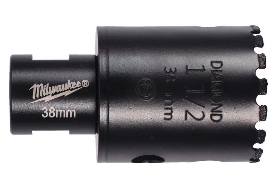 Коронка алмазна M14 Diamond Max MILWAUKEE, O38мм (суха) (4932498356)