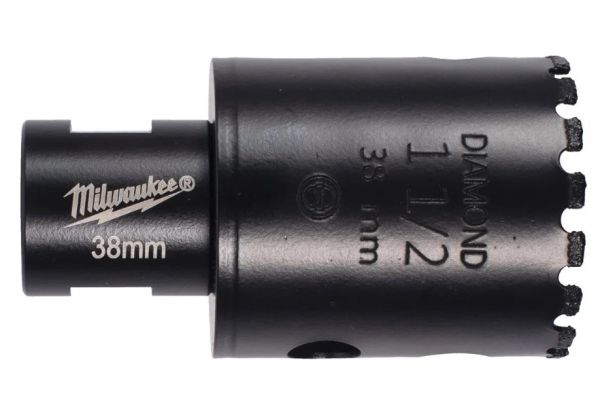 Коронка алмазна M14 Diamond Max MILWAUKEE, O38мм (суха) (4932498356)