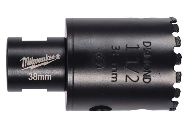 Коронка алмазна M14 Diamond Max MILWAUKEE, O38мм (суха) (4932498356)