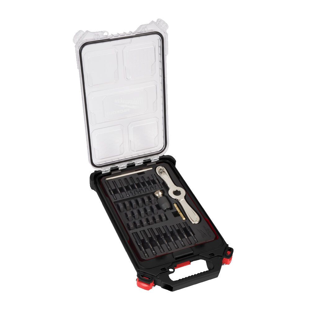 Набір мітчиків та плашок Metric MILWAUKEE PACKOUT, (38шт) пластиковий кейс (4932498721)