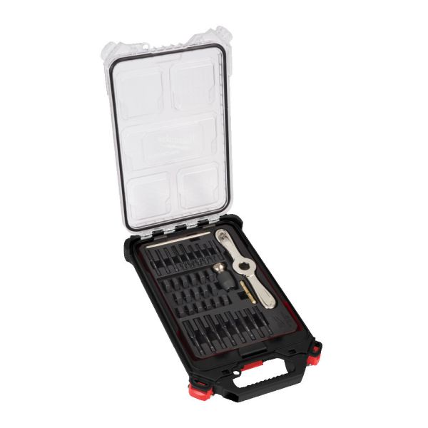Набір мітчиків та плашок Metric MILWAUKEE PACKOUT, (38шт) пластиковий кейс (4932498721)