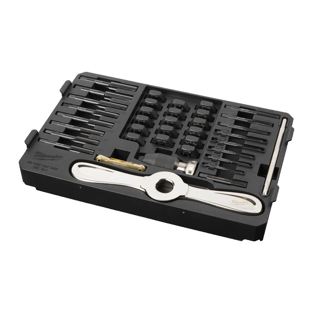 Набір мітчиків та плашок Metric MILWAUKEE PACKOUT, (38шт) пластиковий кейс (4932498721)