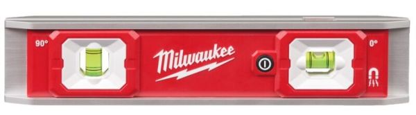 Рівень магнітний Torpedo MILWAUKEE, 23см з LED-підсвіткою (4932498742)