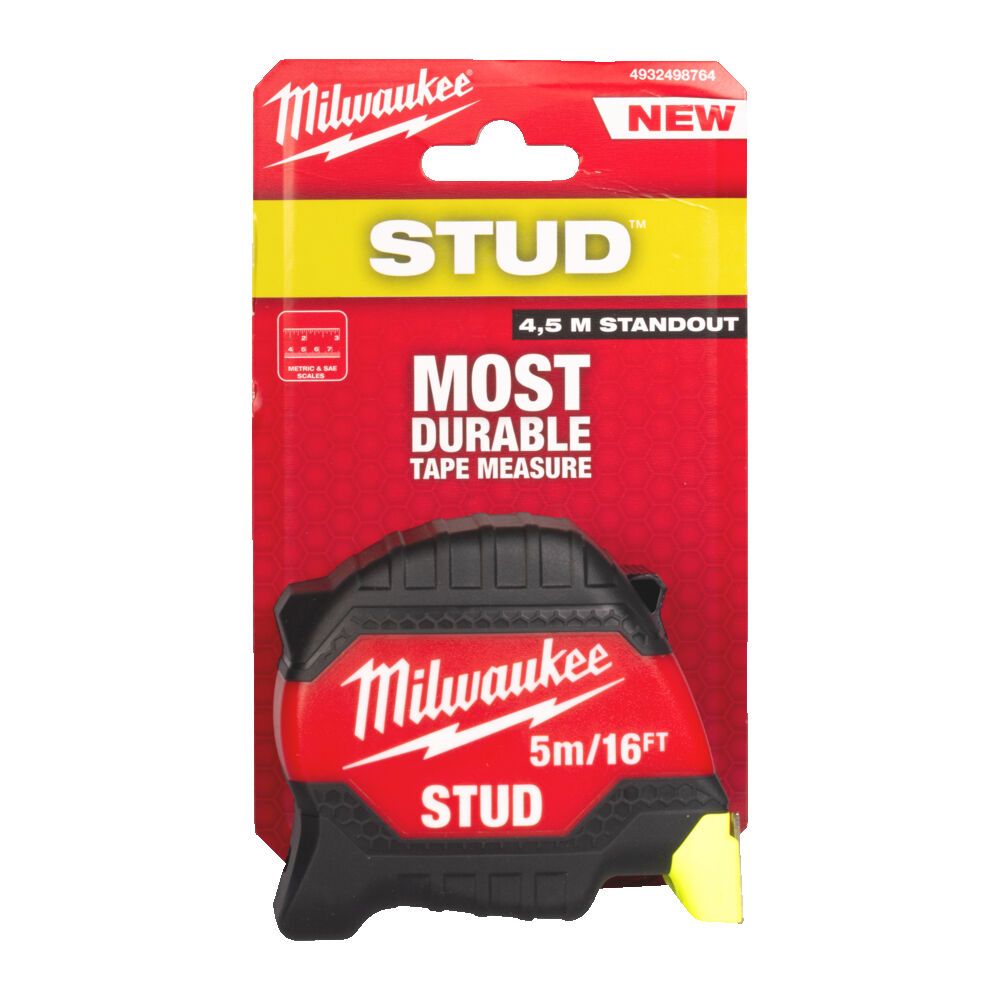 Рулетка STUD MILWAUKEE (Gen 3), 5м/16фт (33мм) (4932498764)