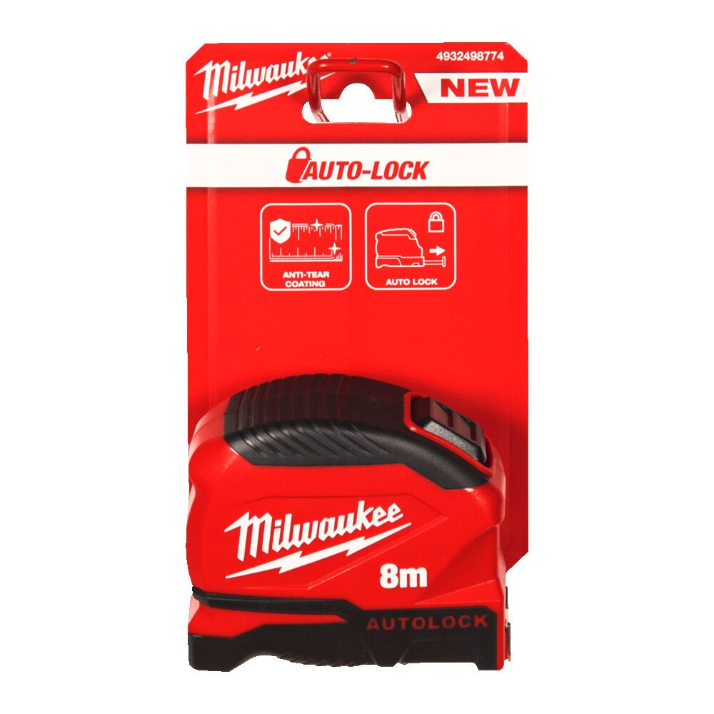 Рулетка AUTOLOCK MILWAUKEE (Gen 2), 8м (25мм) (4932498774)