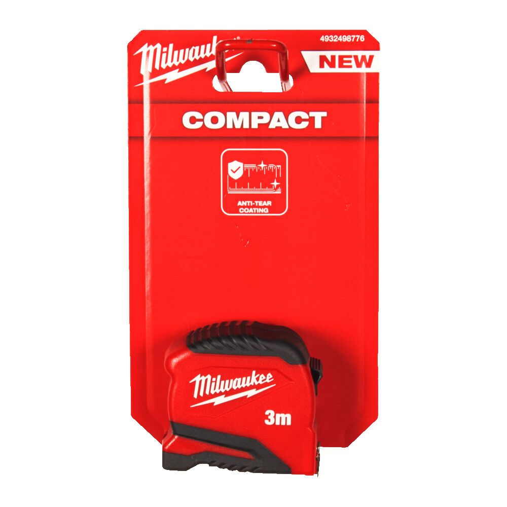 Рулетка Pro Compact MILWAUKEE (Gen 2), 3м, (19мм) (4932498776)